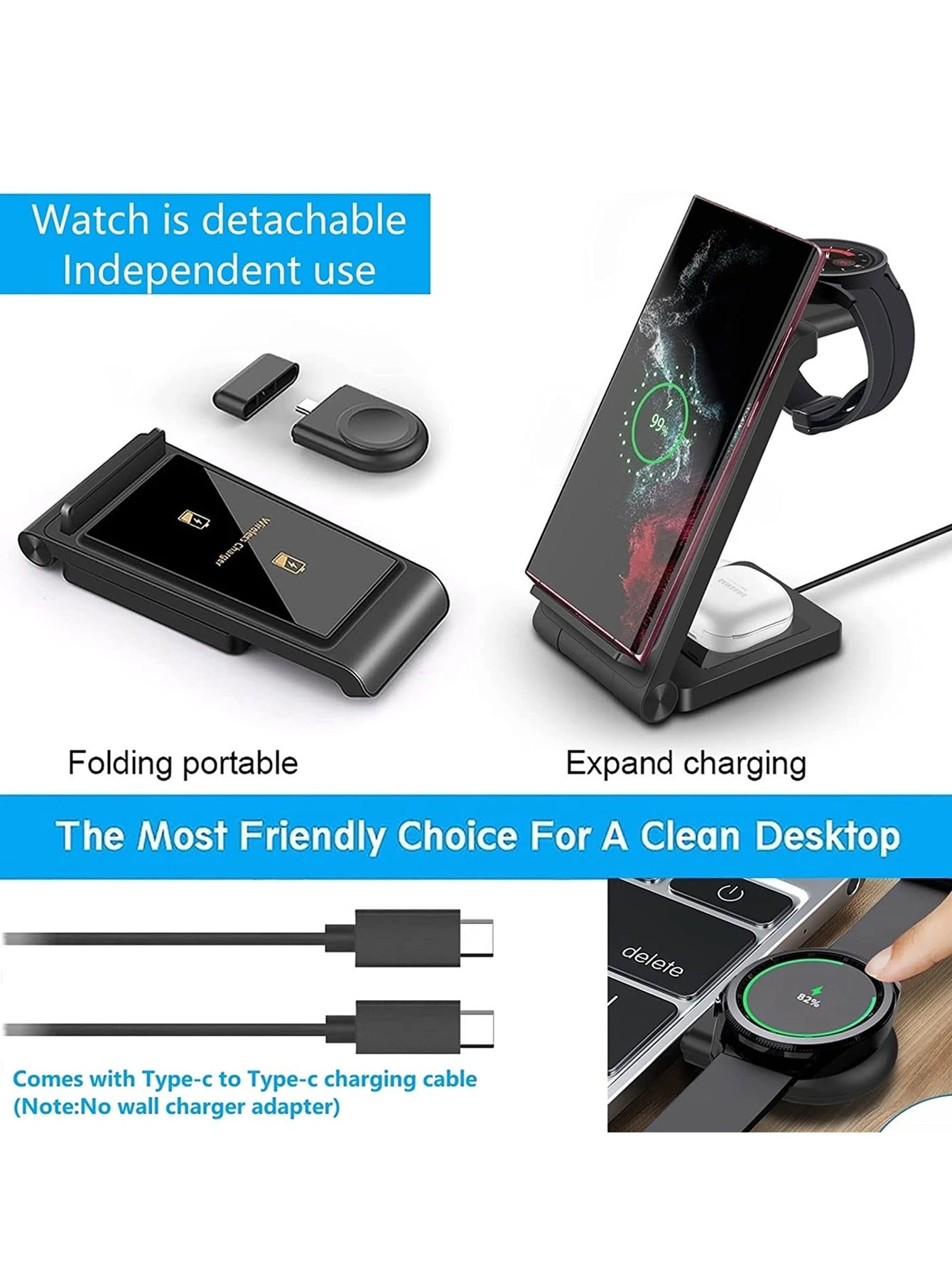 chargeur pour telephone TriCharge charge