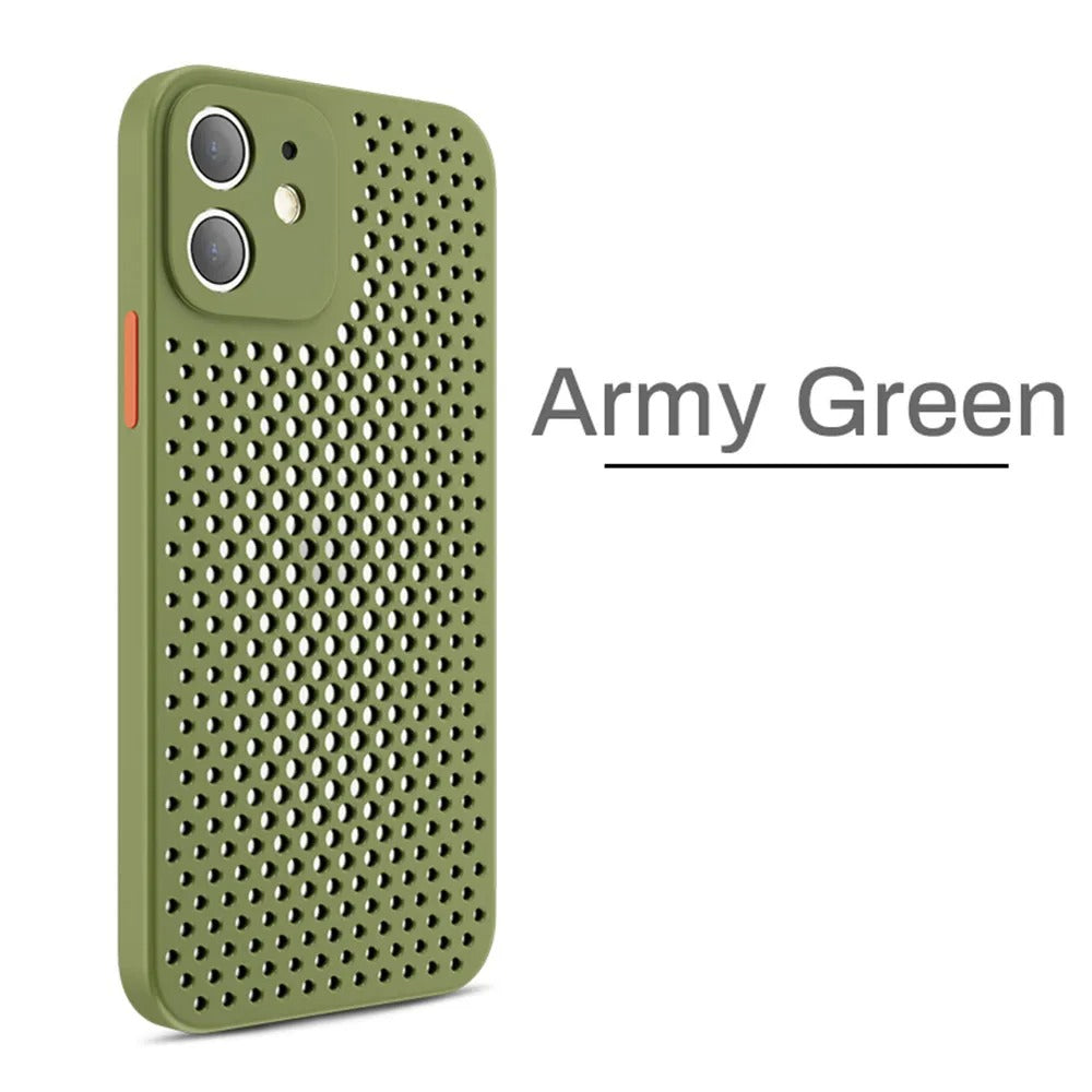 coque iphone 12 AirFlow Protect vert