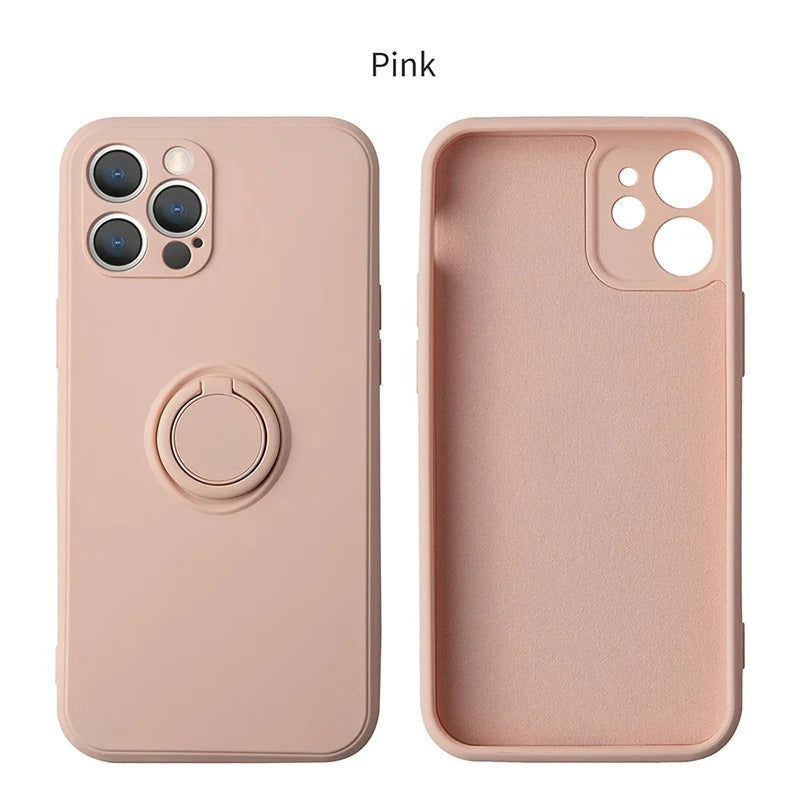 coque iphone 12 SquareGrip rose