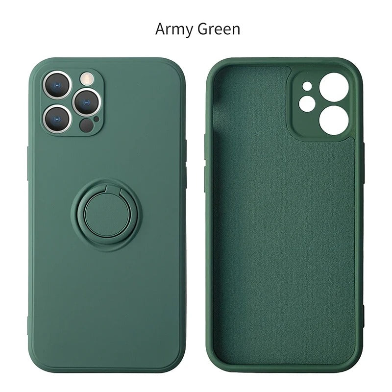 coque iphone 12 SquareGrip vert