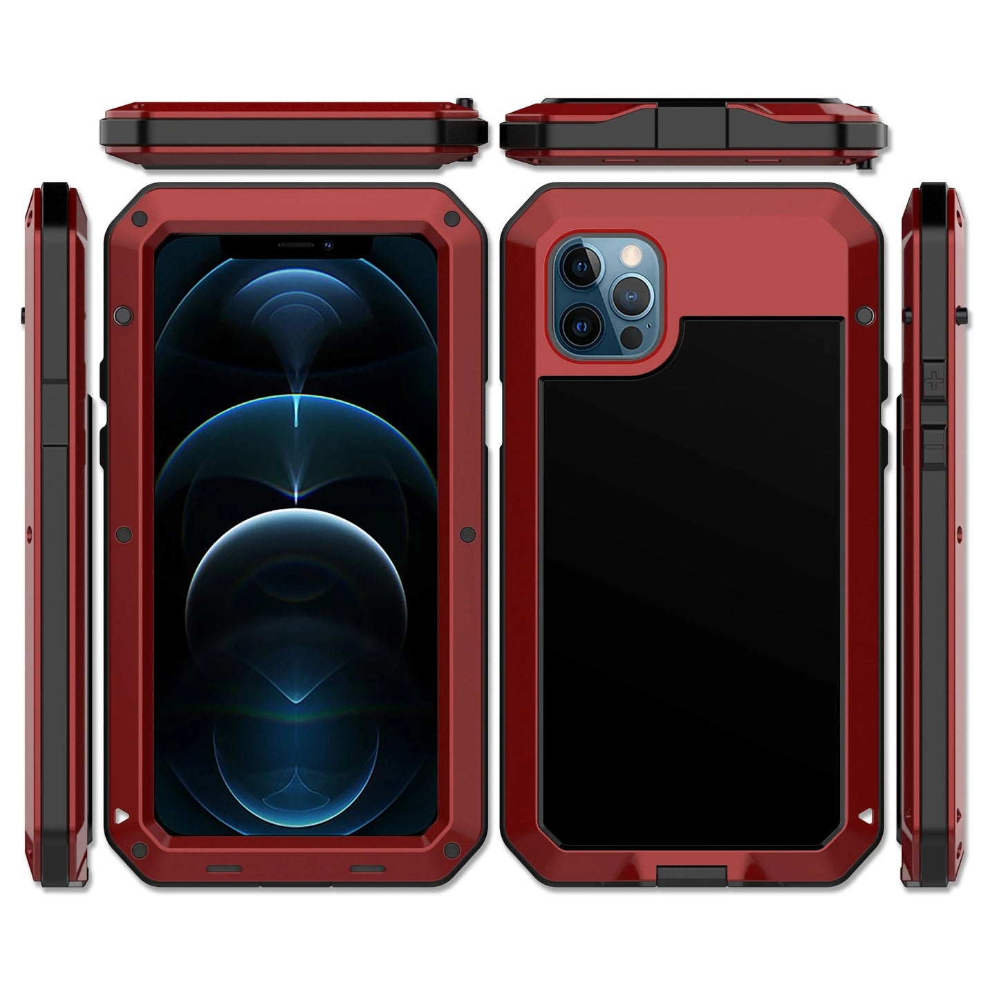 coque iphone 13 BattleProof rouge