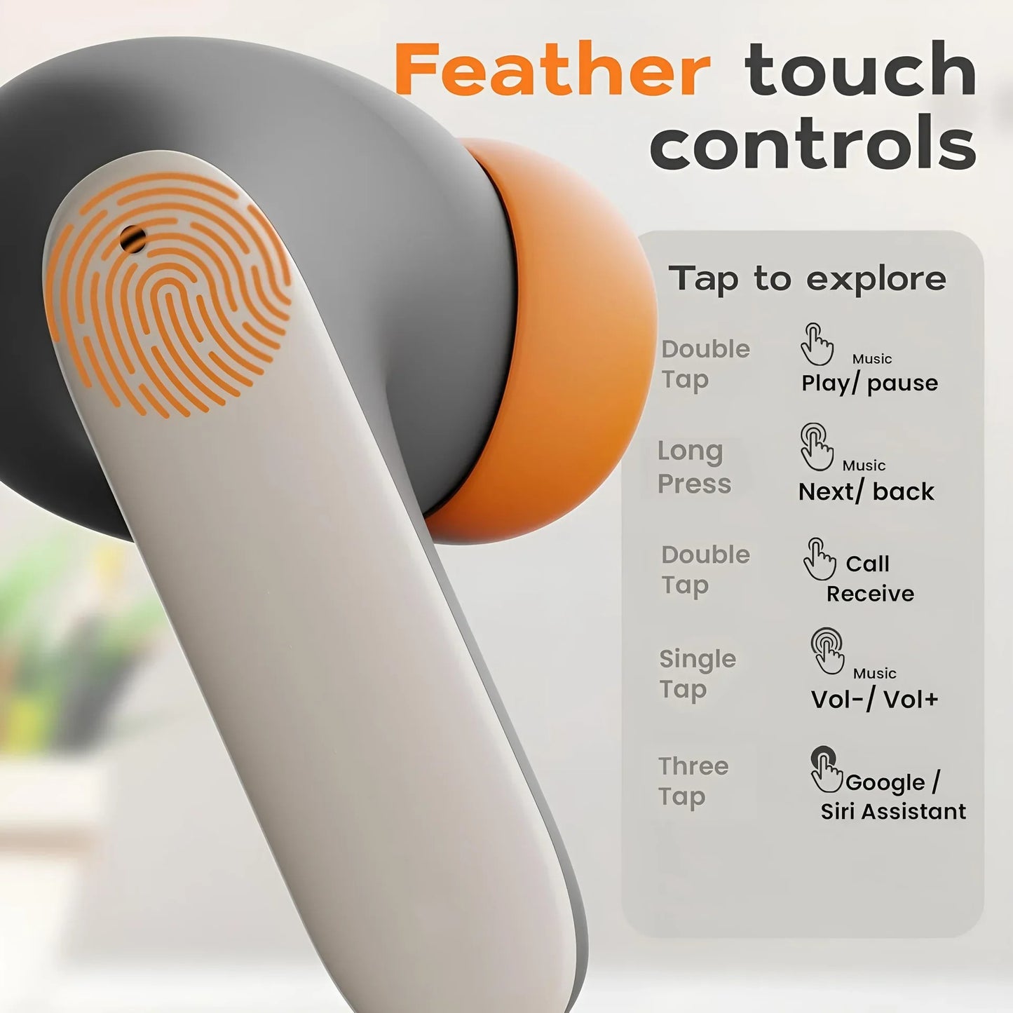 meilleurs ecouteurs sansfils BeatGo touch control