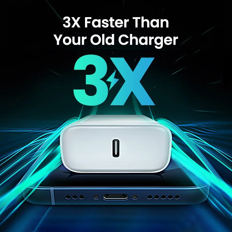 chargeur iphone FlashBoost 30W faster