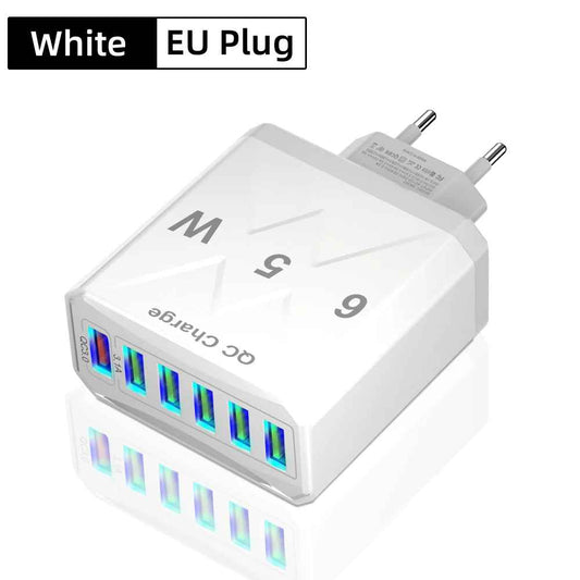 chargeur pour telephone blanc