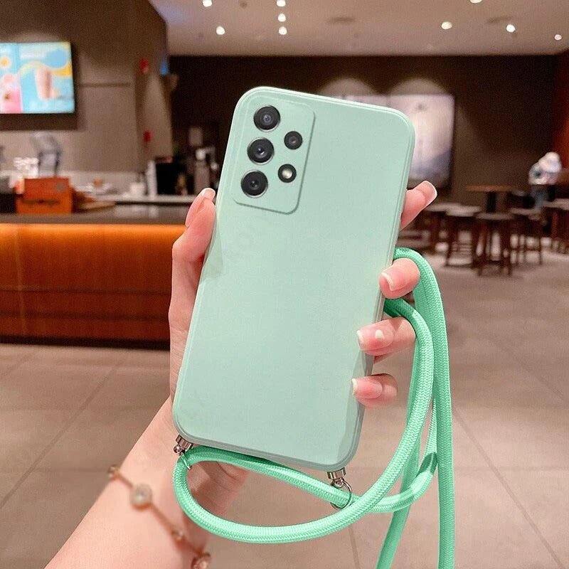coque Samsung S21 LanyCase vert