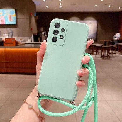 coque Samsung S21 LanyCase vert