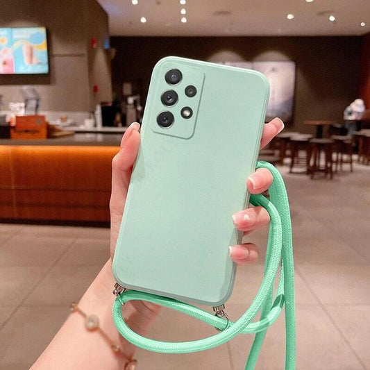 coque Samsung S21 LanyCase vert
