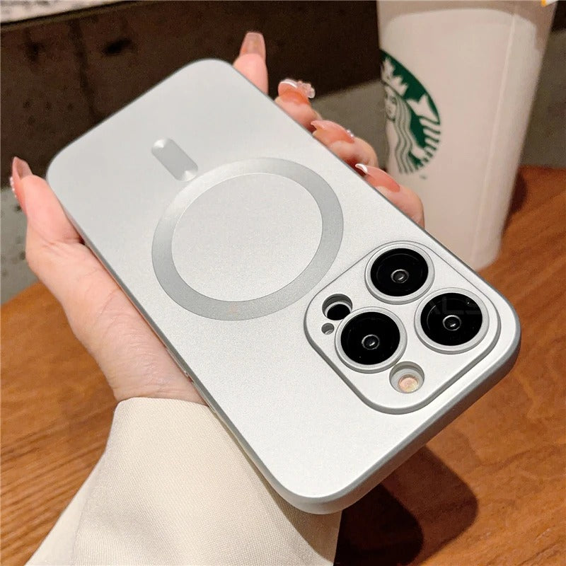 coque iPhone 12 AuraMag blanc