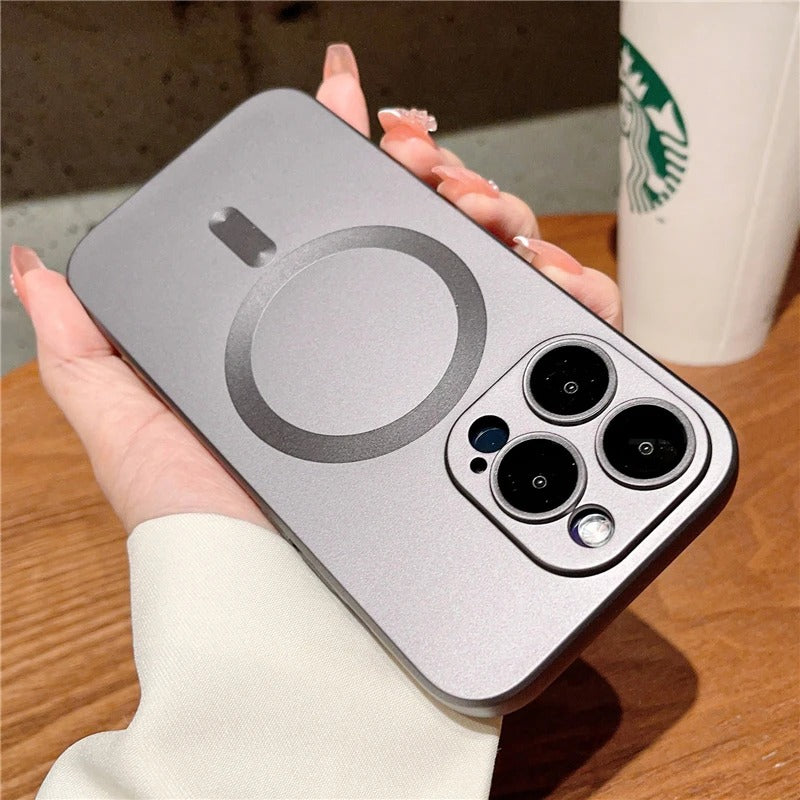 coque iPhone 12 AuraMag gris