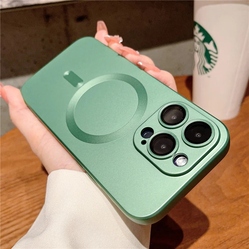 coque iPhone 12 AuraMag vert