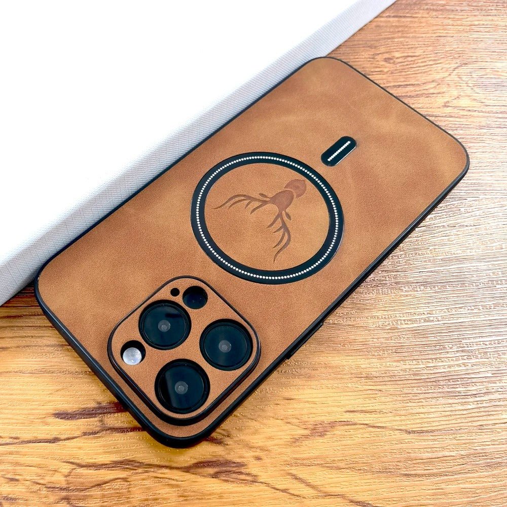 coque iPhone 15 LeatherShield camera