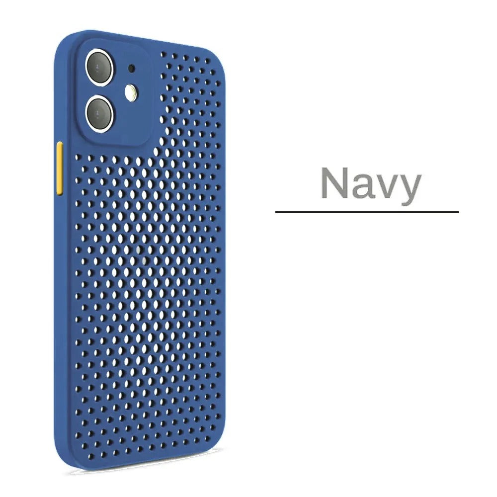 coque iphone 12 AirFlow Protect bleu