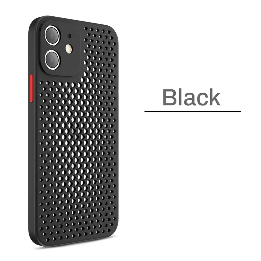 coque iphone 12 AirFlow Protect noir