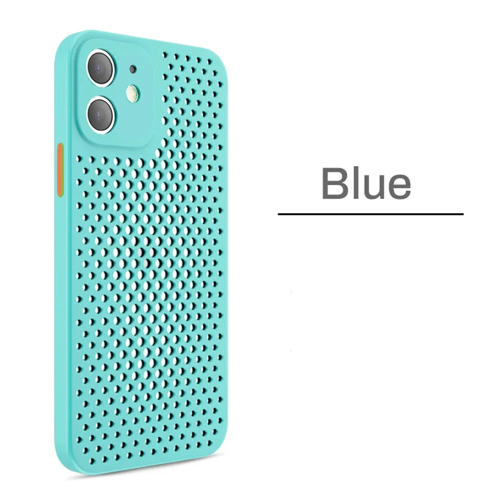 coque iphone 12 AirFlow Protect turquoise