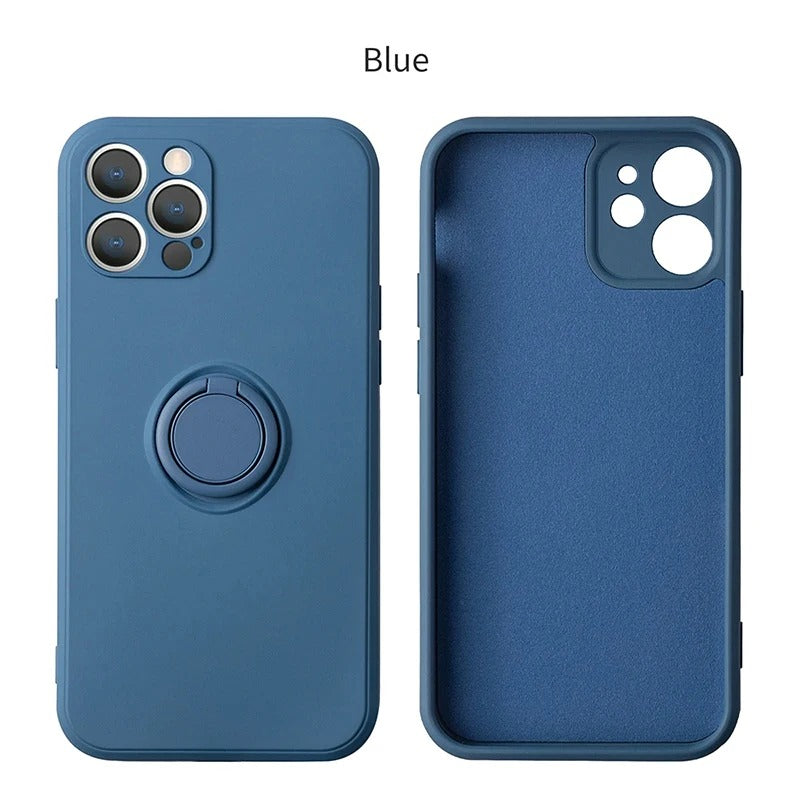 coque iphone 12 SquareGrip bleu