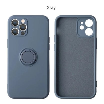 coque iphone 12 SquareGrip gris