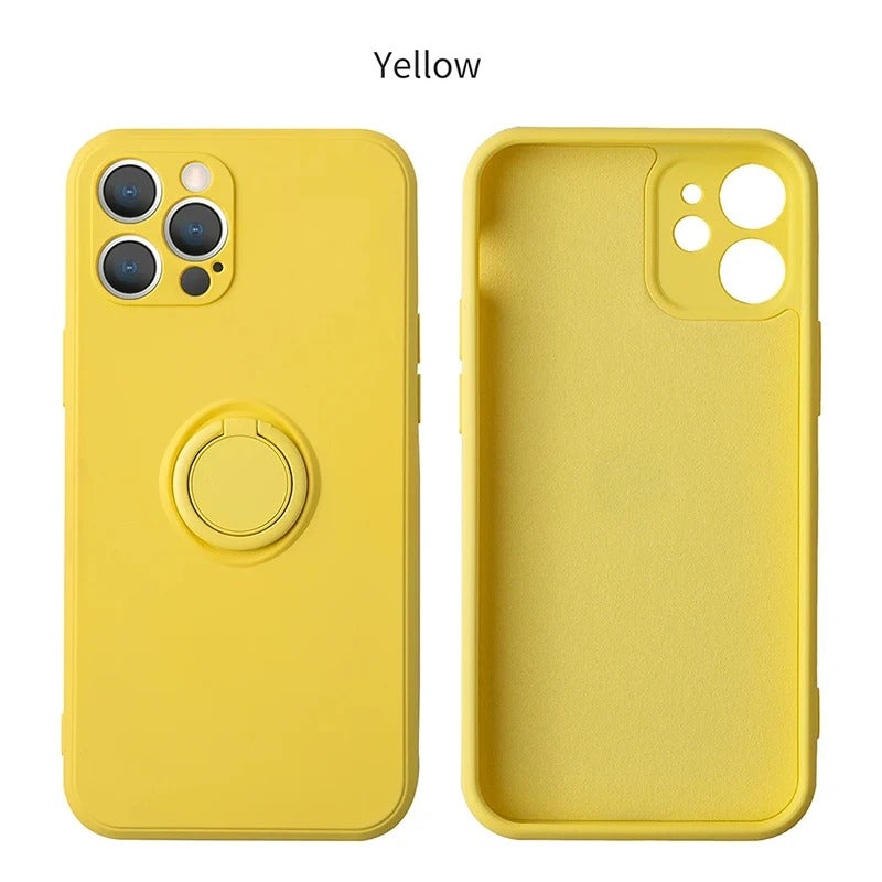 coque iphone 12 SquareGrip jaune