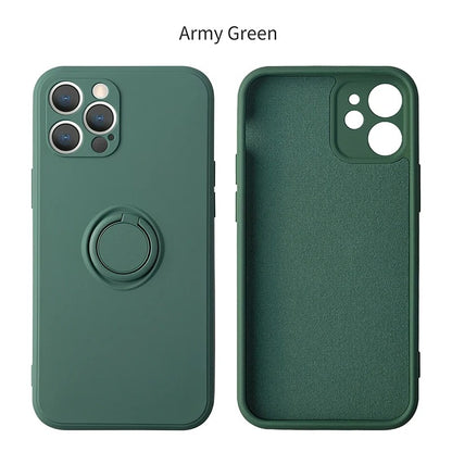 coque iphone 12 SquareGrip vert