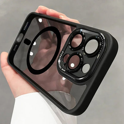 coque iphone 14 ClearMag noir