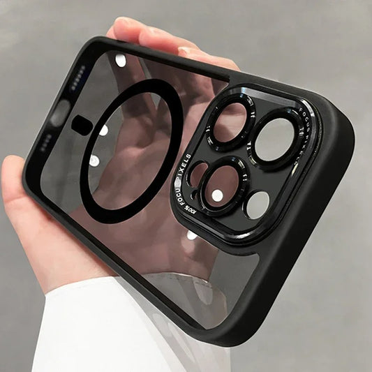 coque iphone 14 ClearMag noir
