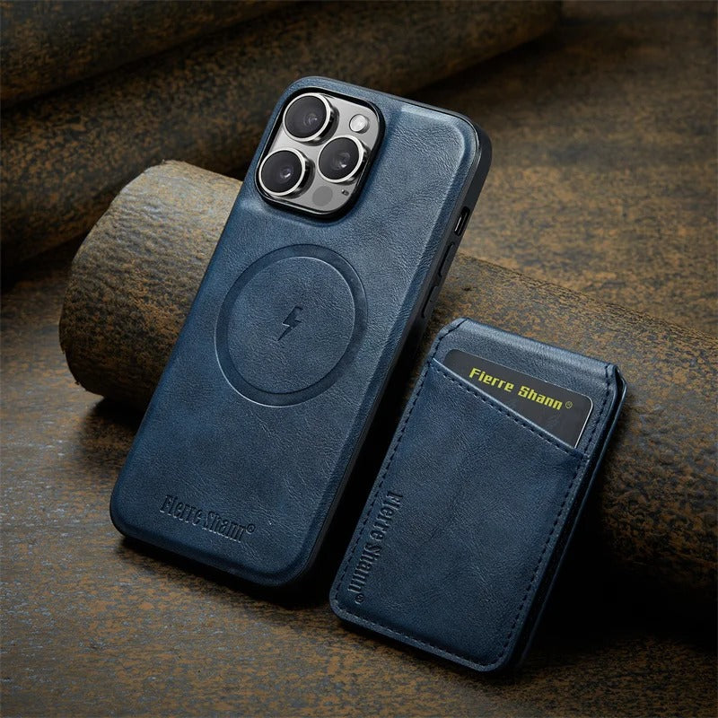 coque iphone 14 FlexWallet bleu