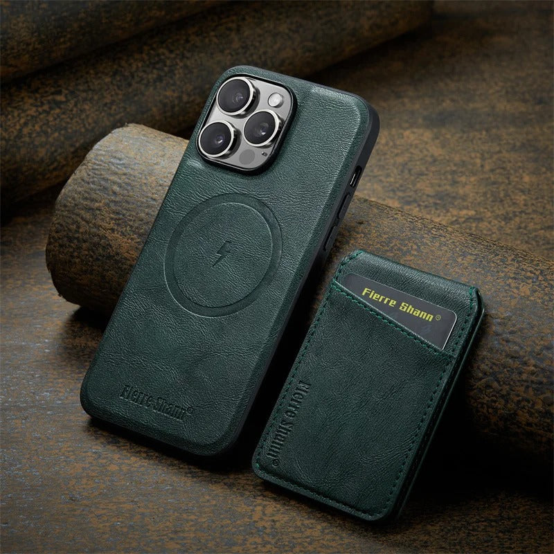 coque iphone 14 FlexWallet vert