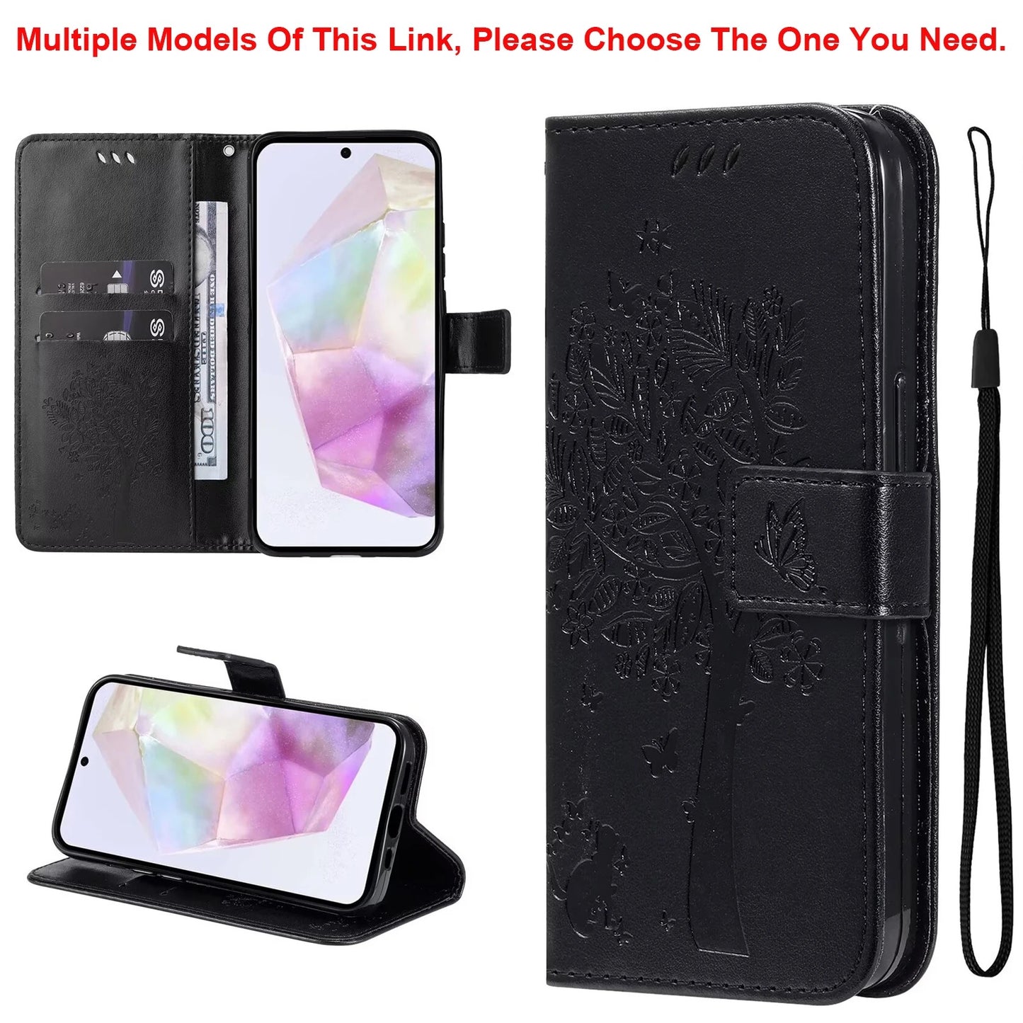 coque iphone 14 TreeWallet Case noir