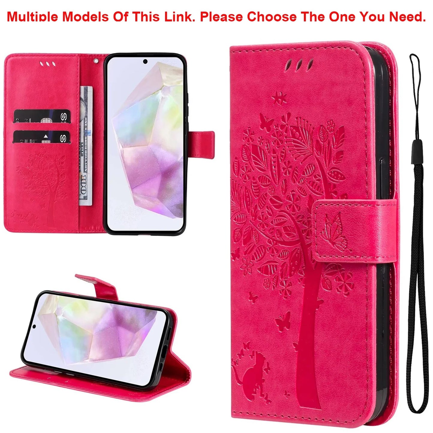 coque iphone 14 TreeWallet Case rose