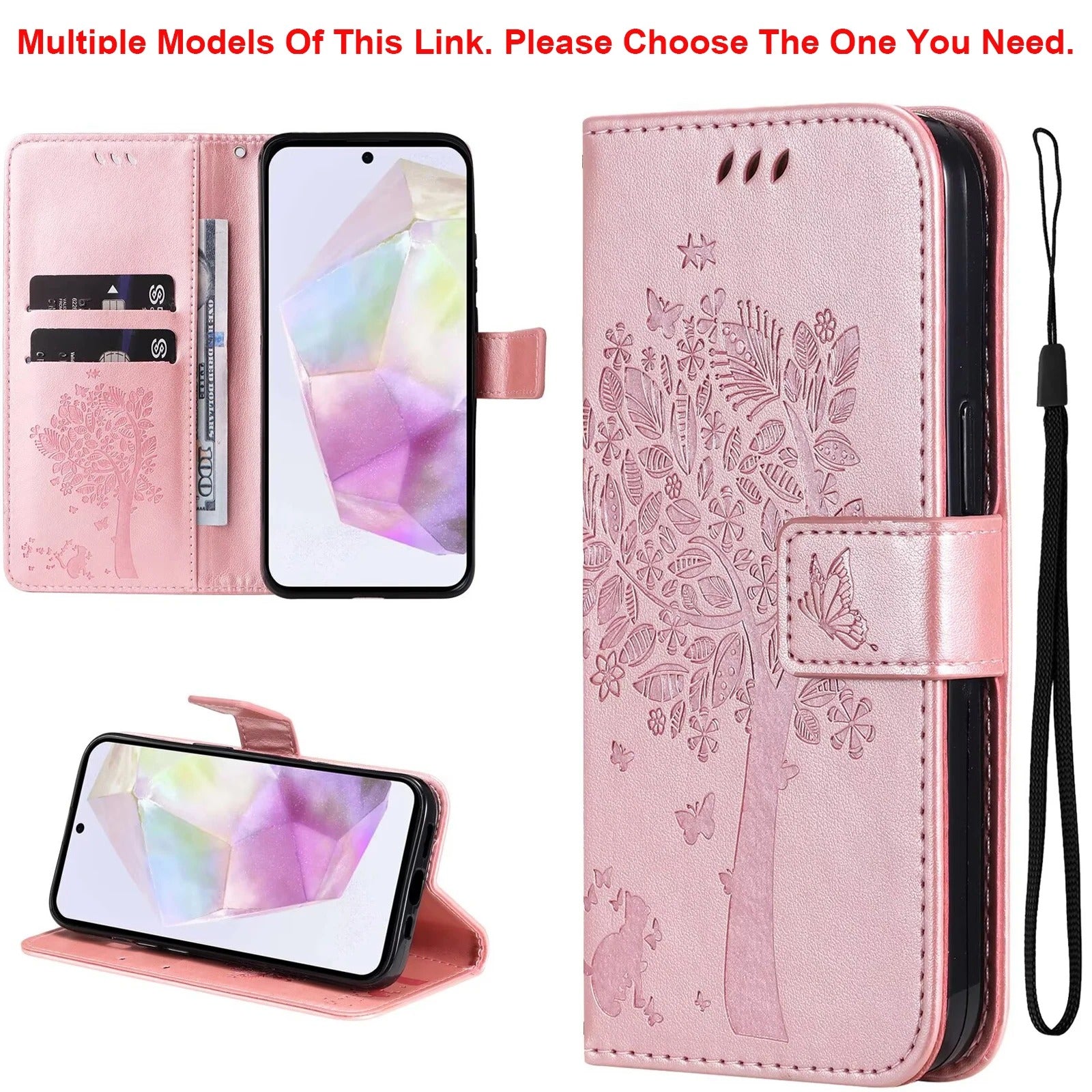 coque iphone 14 TreeWallet Case rosegold