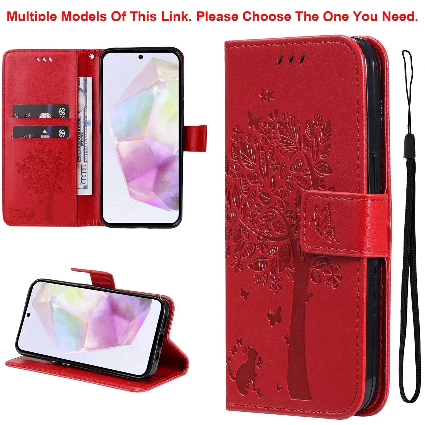 coque iphone 14 TreeWallet Case rouge