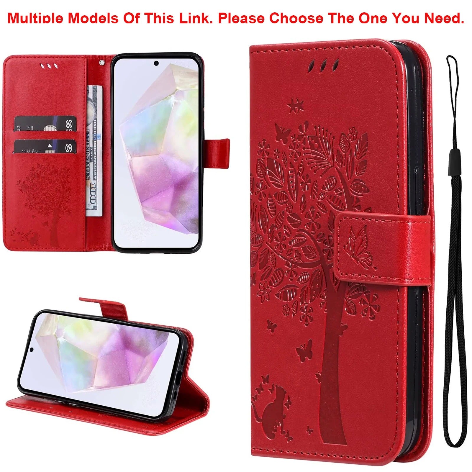 coque iphone 14 TreeWallet Case rouge