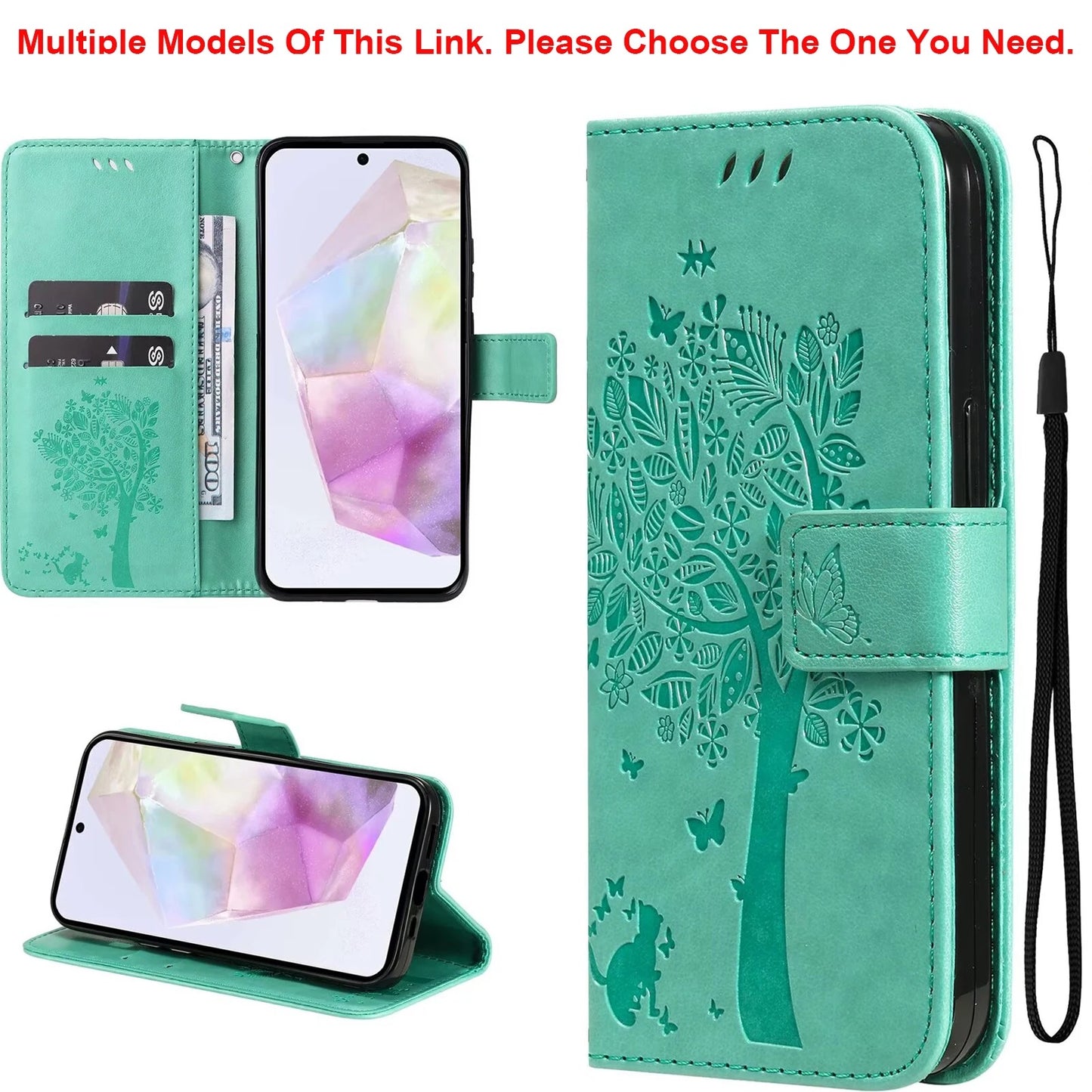 coque iphone 14 TreeWallet Case vert