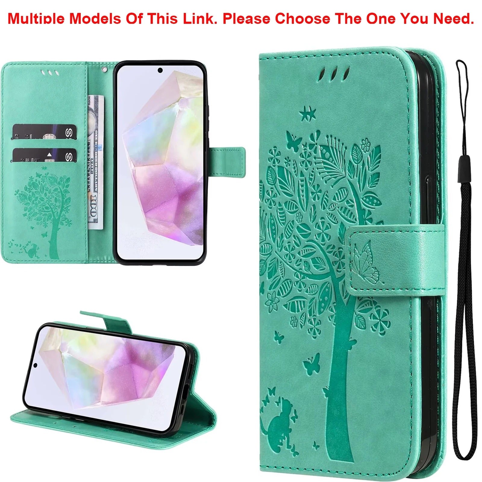 coque iphone 14 TreeWallet Case vert