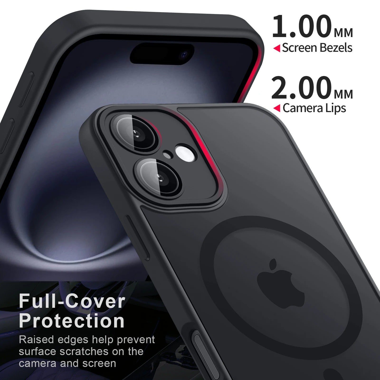 coque iphone 15 IceShield face camera