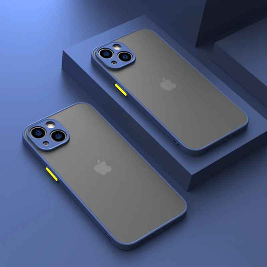 coque iphone 15 Mat Pulse bleu