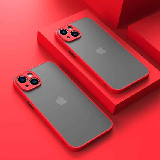 coque iphone 15 Mat Pulse rouge