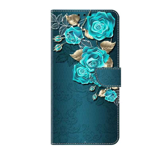 coque iphone 15 Petals Glam bleu