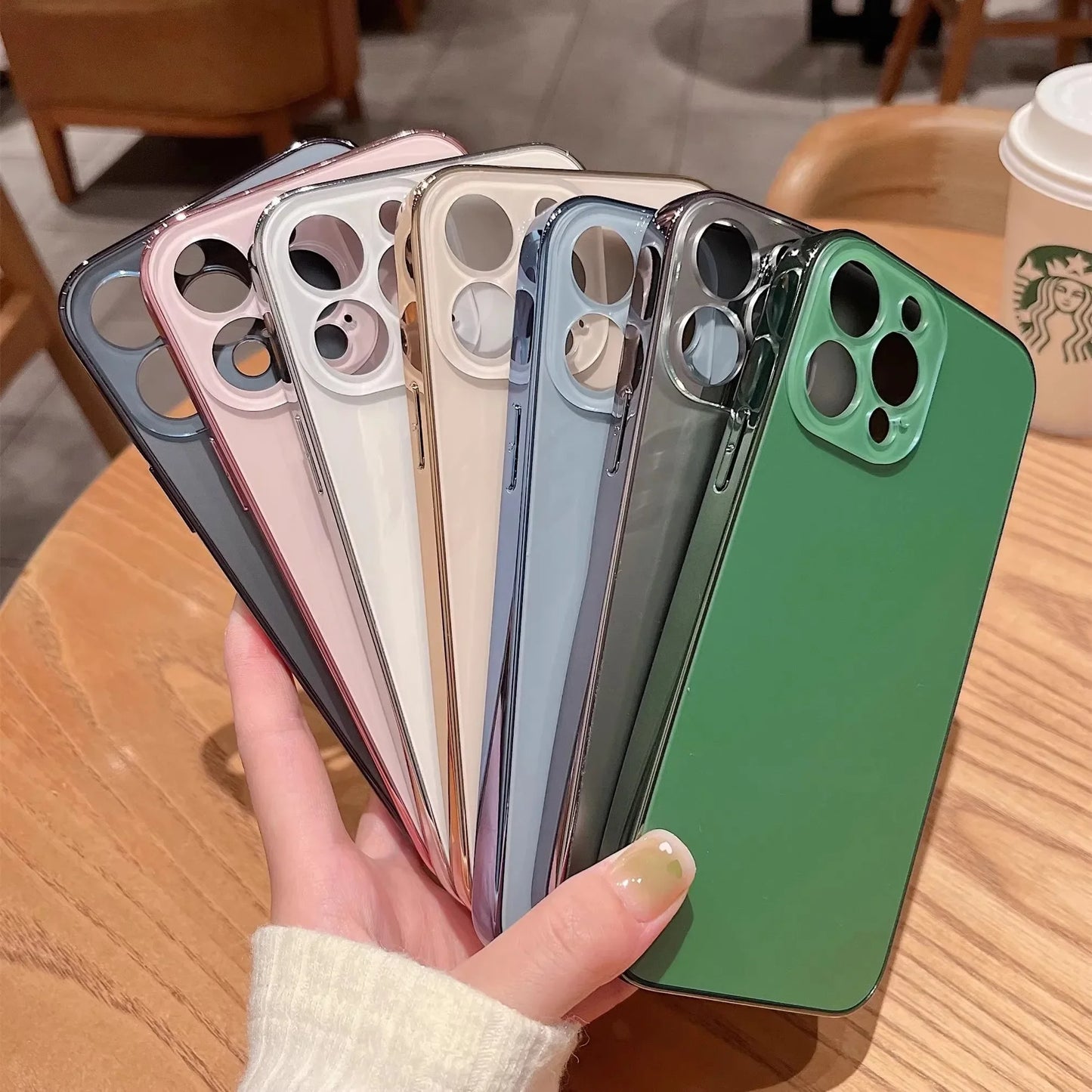 coque iphone 16 CrystalBlue evantail color