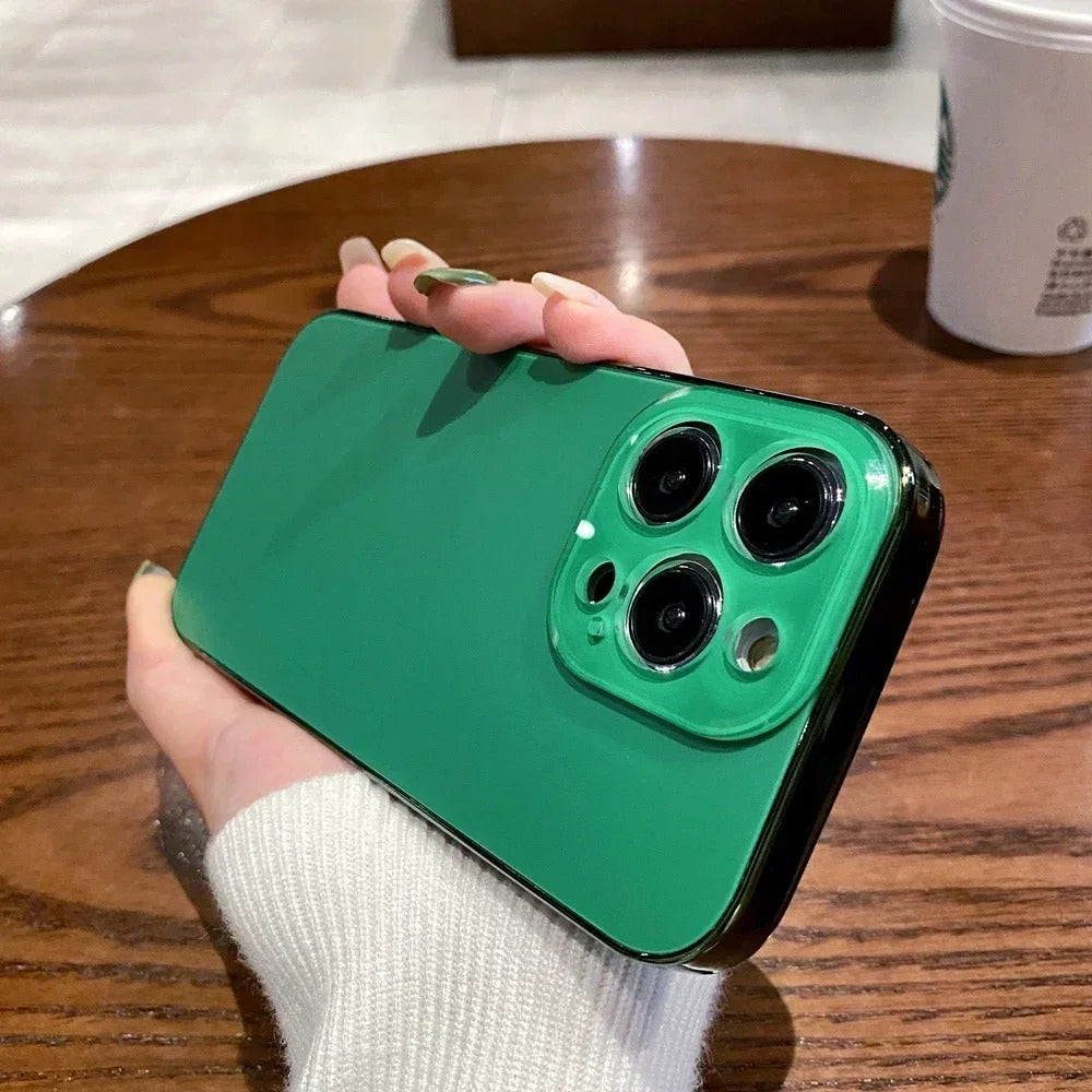 coque iphone 16 CrystalBlue vert