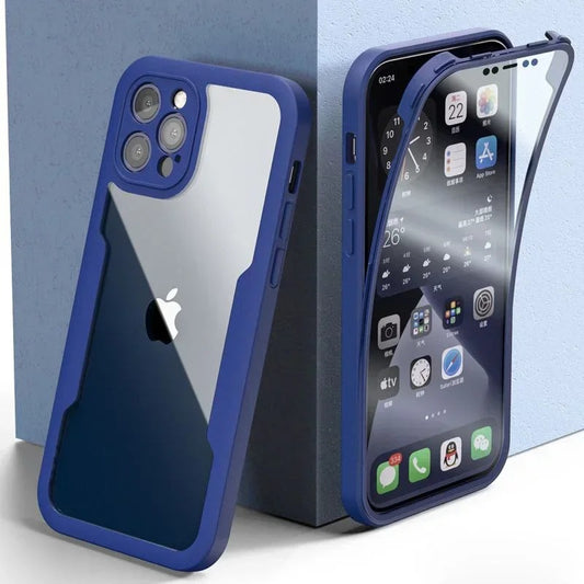 coque iphone16 Aegis360 bleu