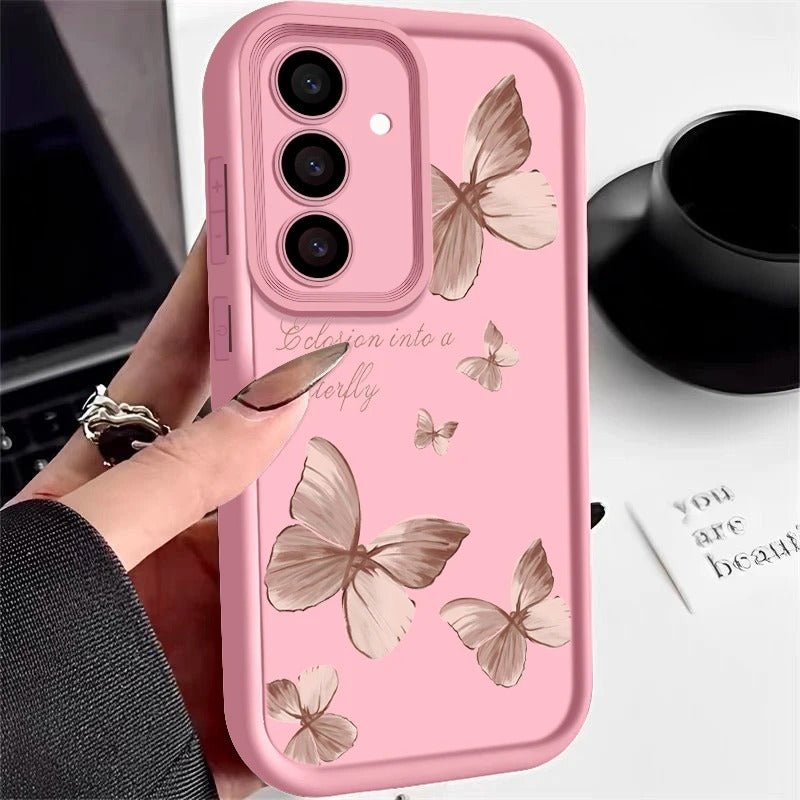 coque samsung s22 ButterFly Guard rose