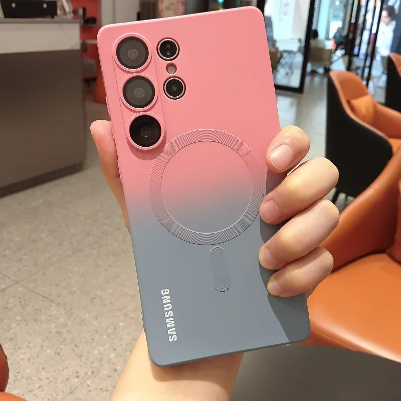 coque samsung s22 ColorMag Glow rose gris