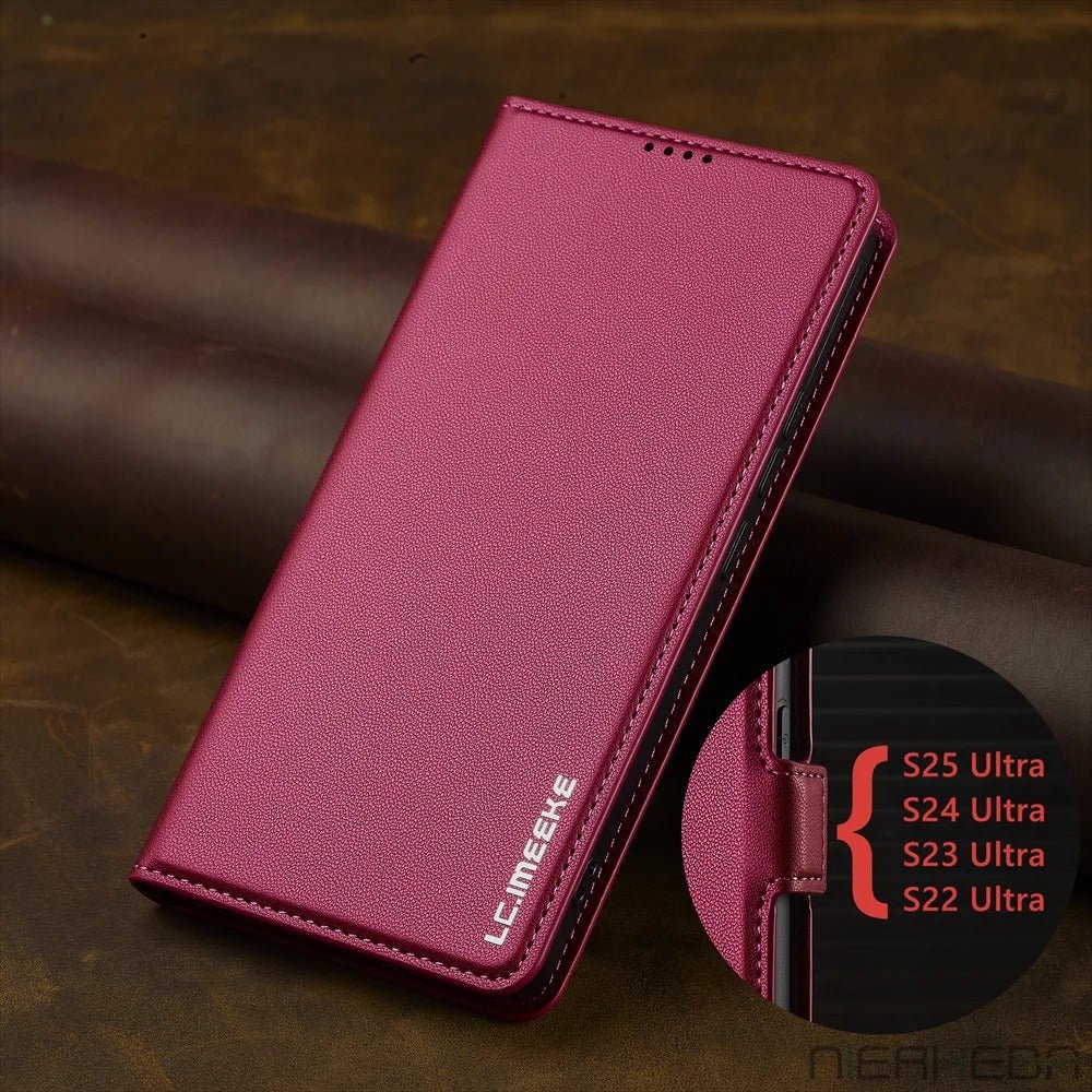 coque samsung s23 MagnetiCase Slim rose