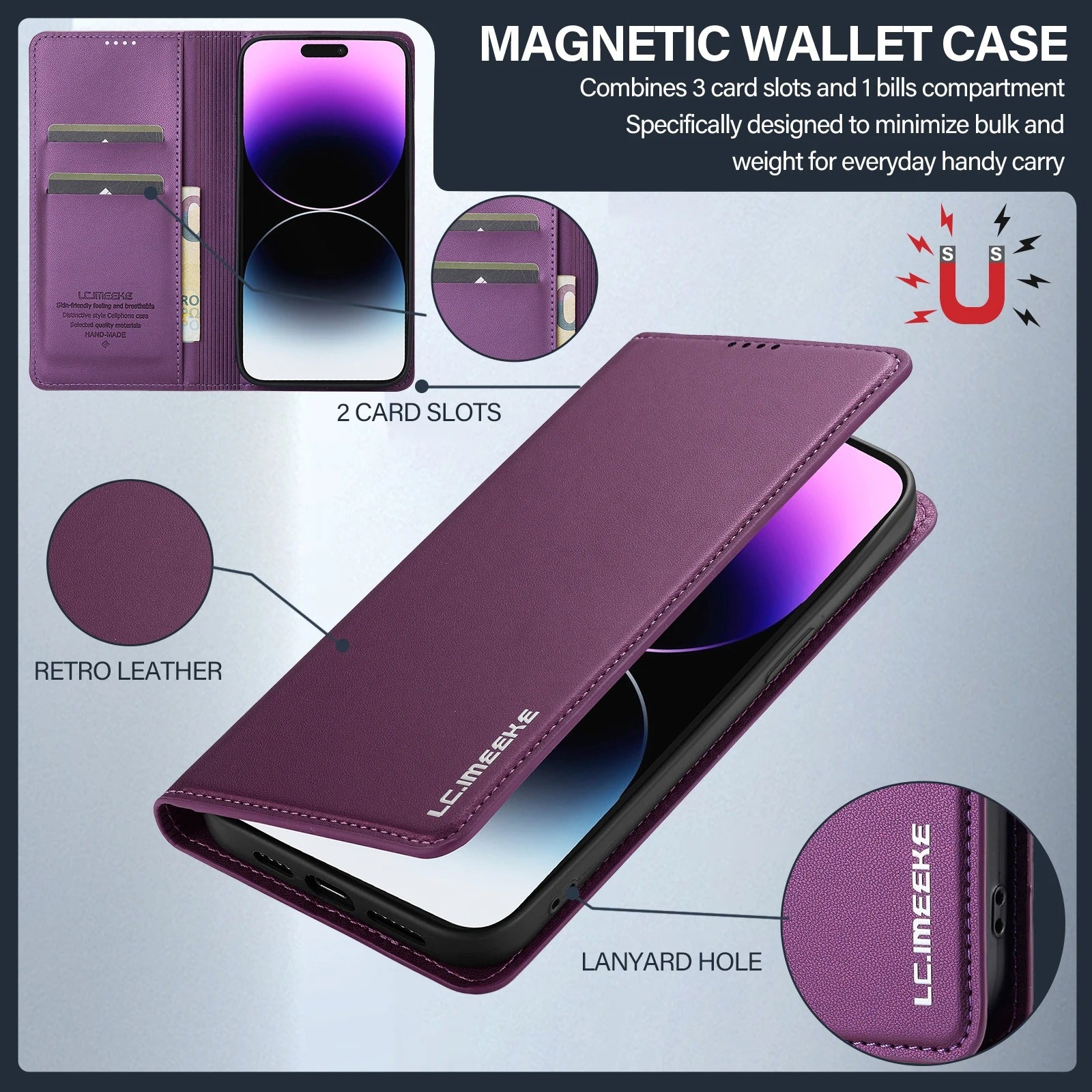 coque samsung s23 MagnetiCase Slim wallet