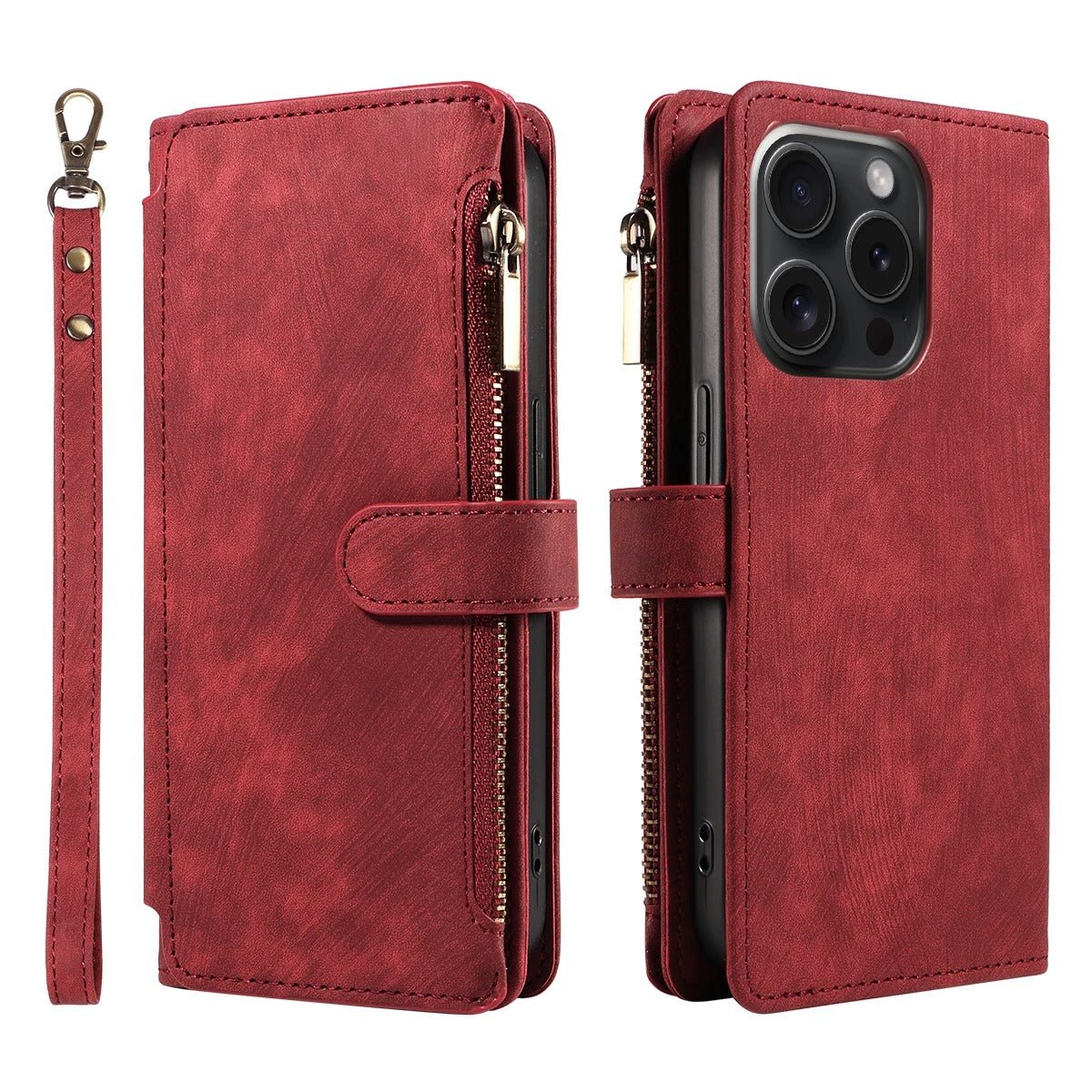 coque samsung s23 ZipWallet rouge