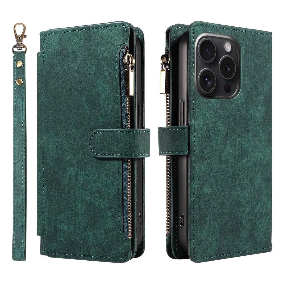 coque samsung s23 ZipWallet vert