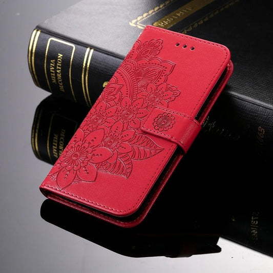 coque samsung s24 BloomWallet rouge