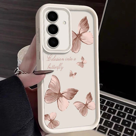 coque samsung s24 Butterfly Glow blanc