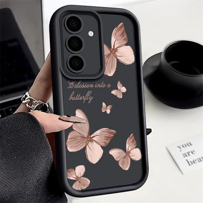 coque samsung s24 Butterfly Glow noir