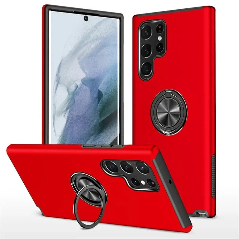 coque samsung s24 MagSafe ArmorRing rouge